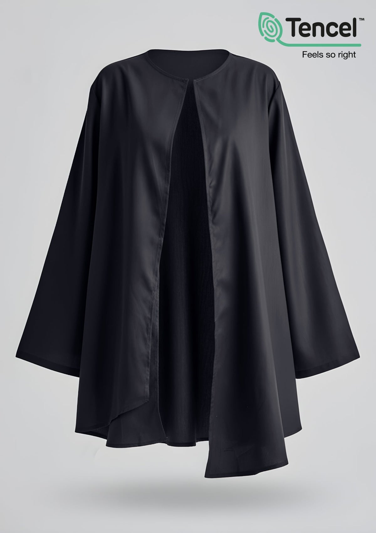 Asymmetric Cardigan-Tencelâ„¢ - BOKITTA
