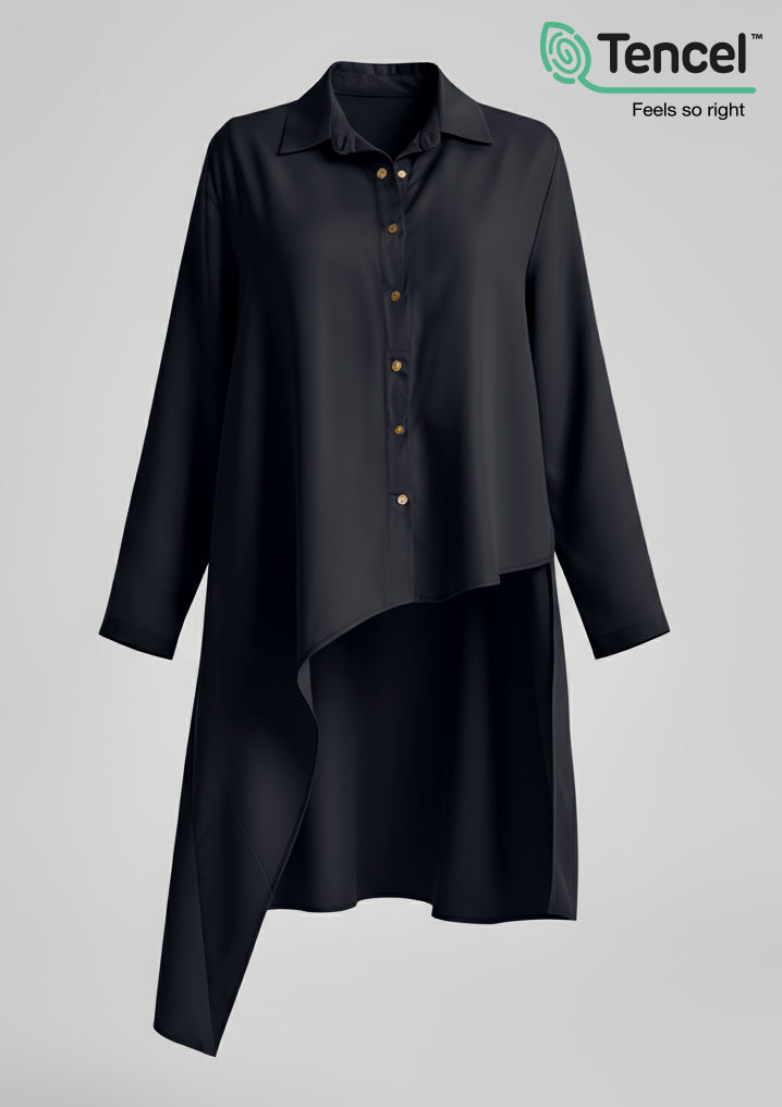 Assymetric Shirt-Tencelâ„¢ - BOKITTA