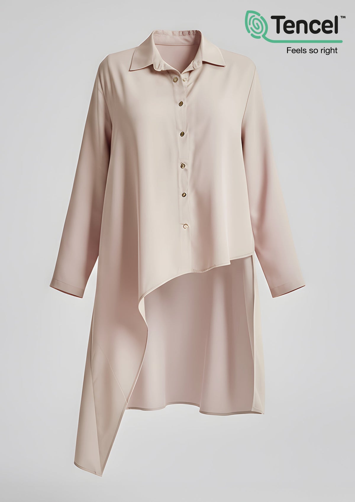 Assymetric Shirt-Tencelâ„¢ - BOKITTA