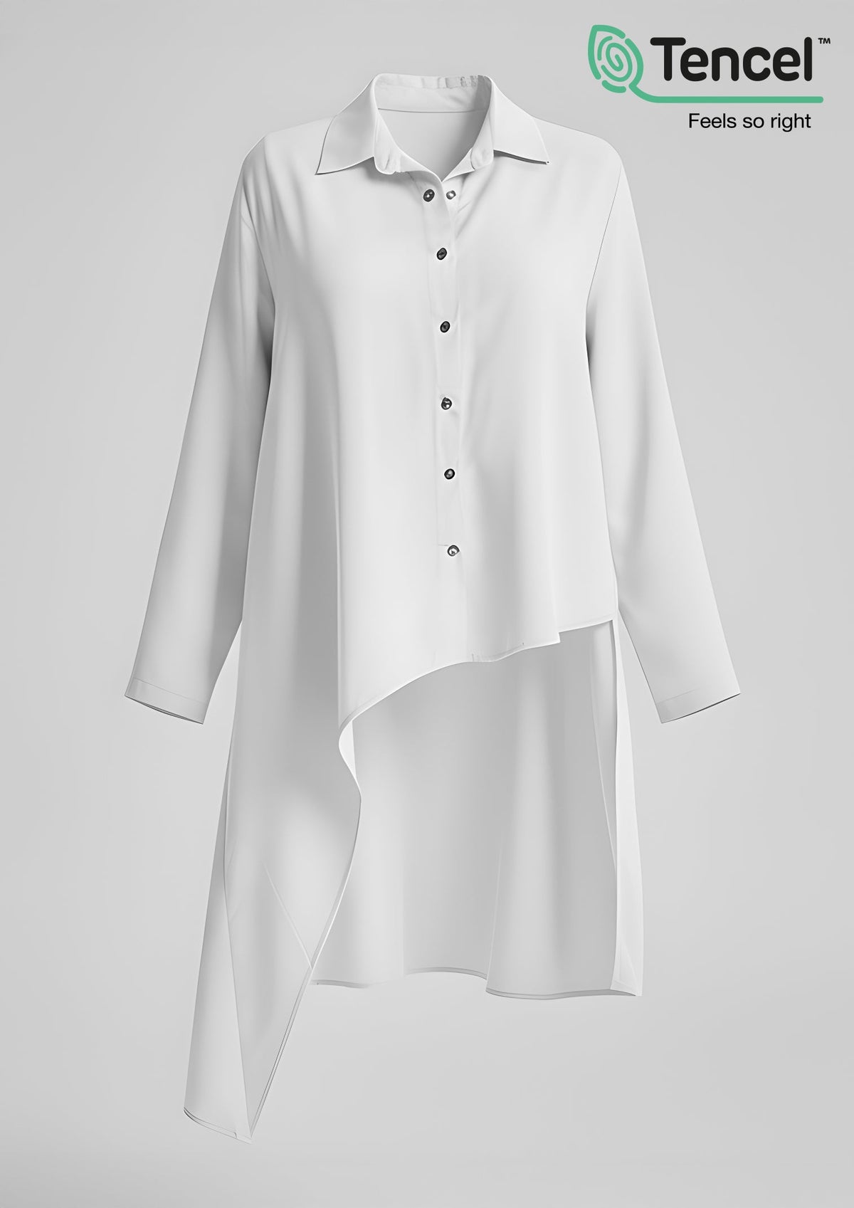 Assymetric Shirt-Tencelâ„¢ - BOKITTA