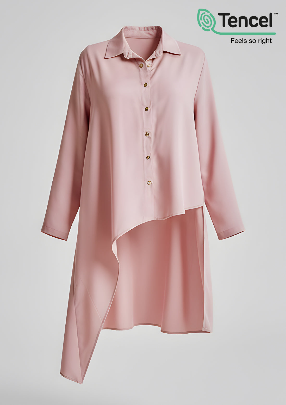 Assymetric Shirt-Tencelâ„¢ - BOKITTA