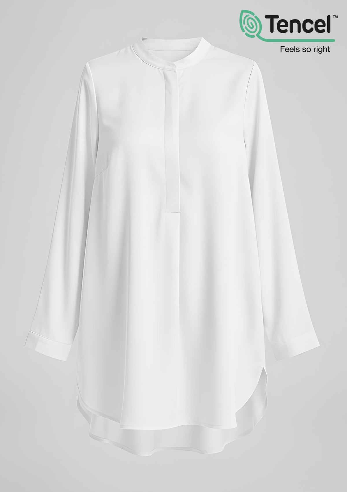 Button Up Tunic-Tencelâ„¢ - BOKITTA