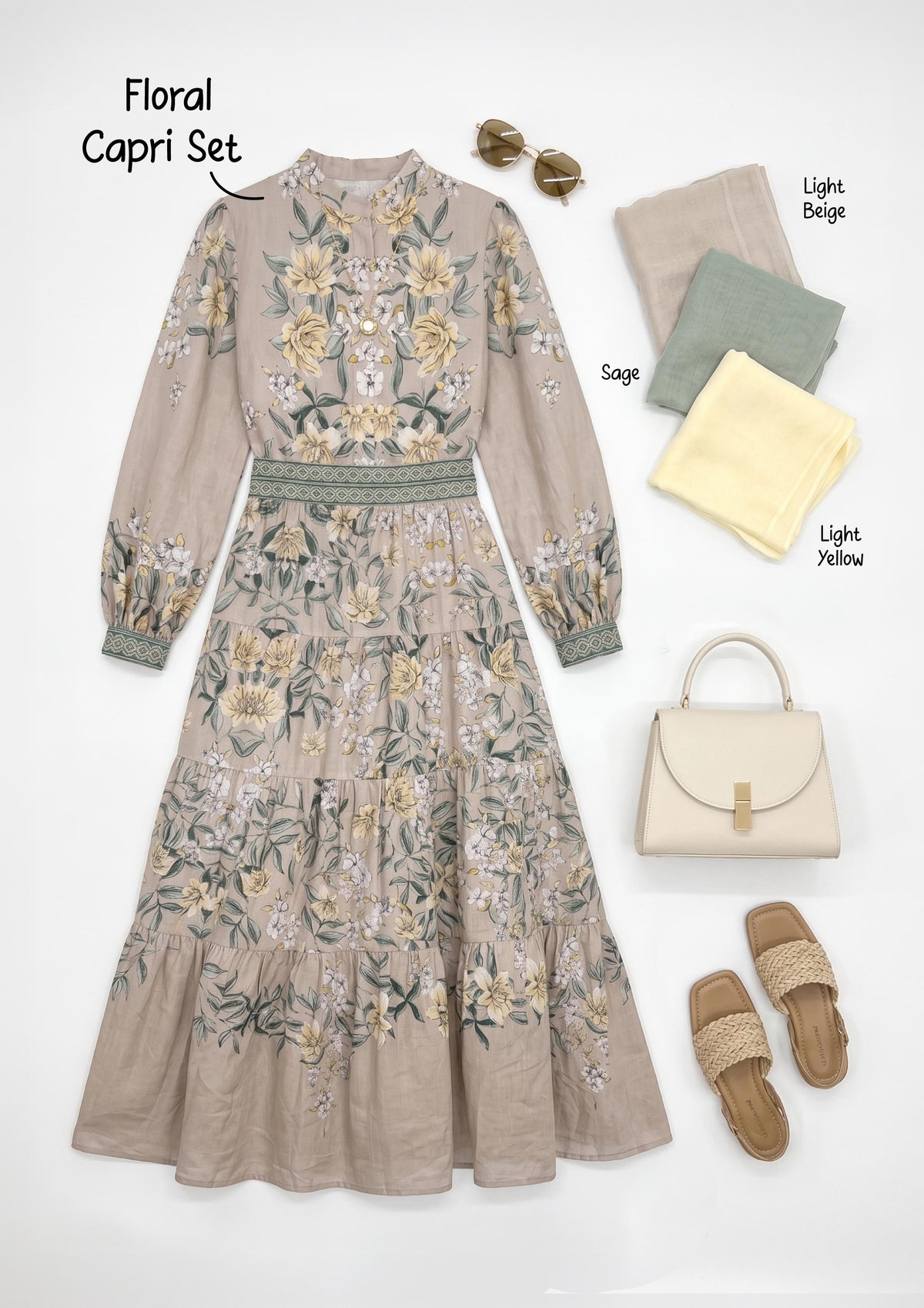 Capri Floral Linen Combo