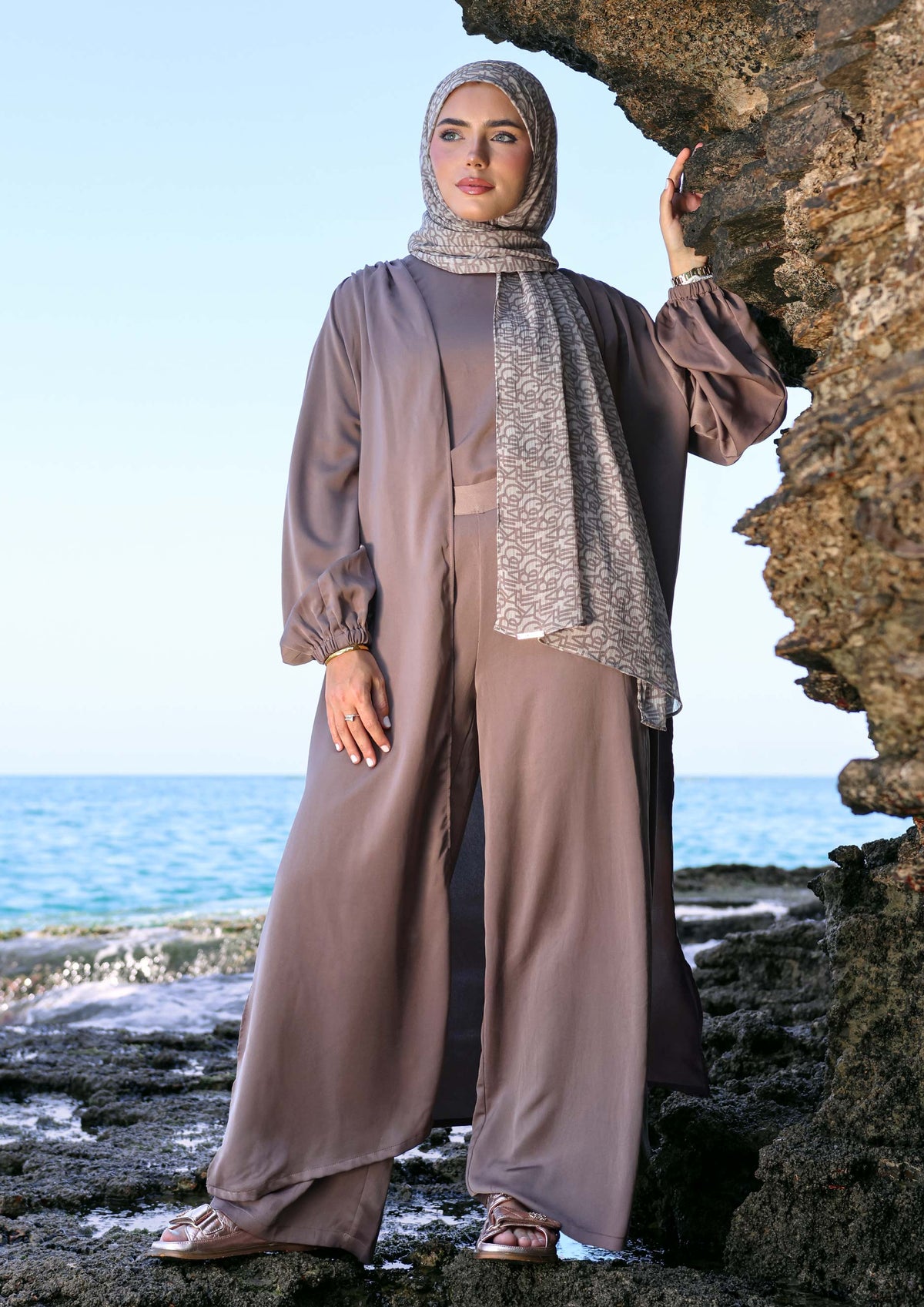 Greige - Haya 3 Piece Co-ord Set