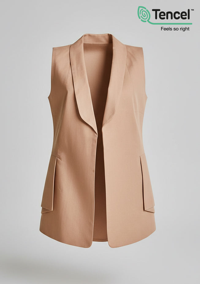 Side Folds Vest-Tencelâ„¢ - BOKITTA