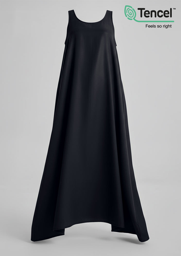 Sleeveless Dress-Tencelâ„¢ - BOKITTA