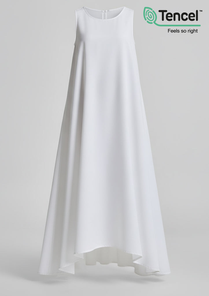 Sleeveless Dress-Tencelâ„¢ - BOKITTA
