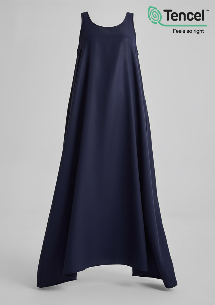Sleeveless Dress-Tencelâ„¢ - BOKITTA