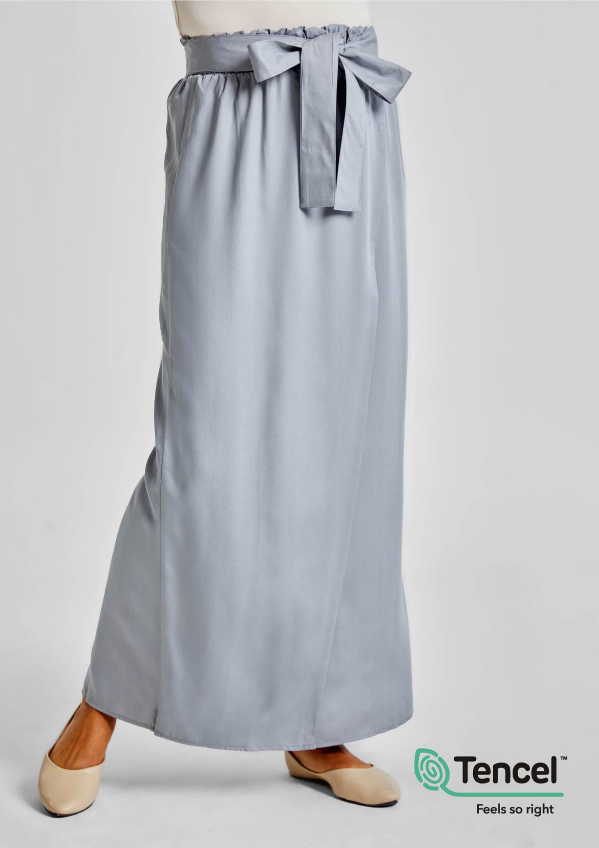 Wrap-Style Modest Skirt in Tencel™