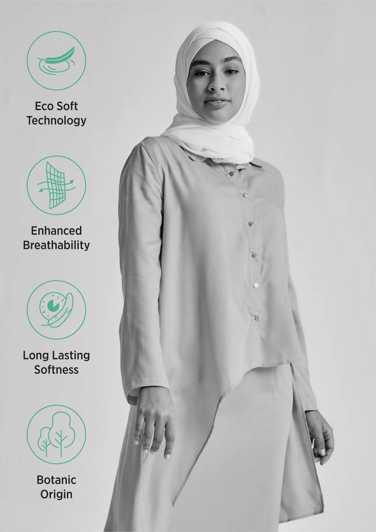 Asymmetric Hem Shirt in Tencel™