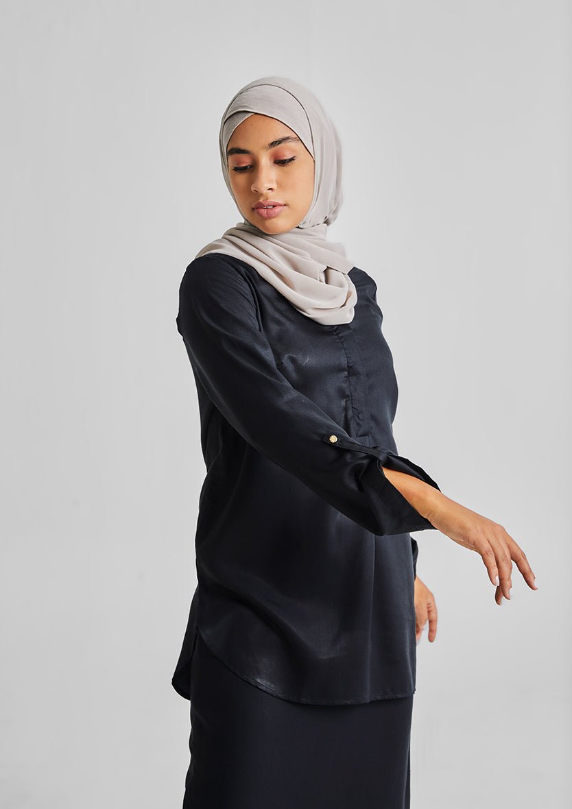 Button Up Tunic-Tencelâ„¢ - BOKITTA