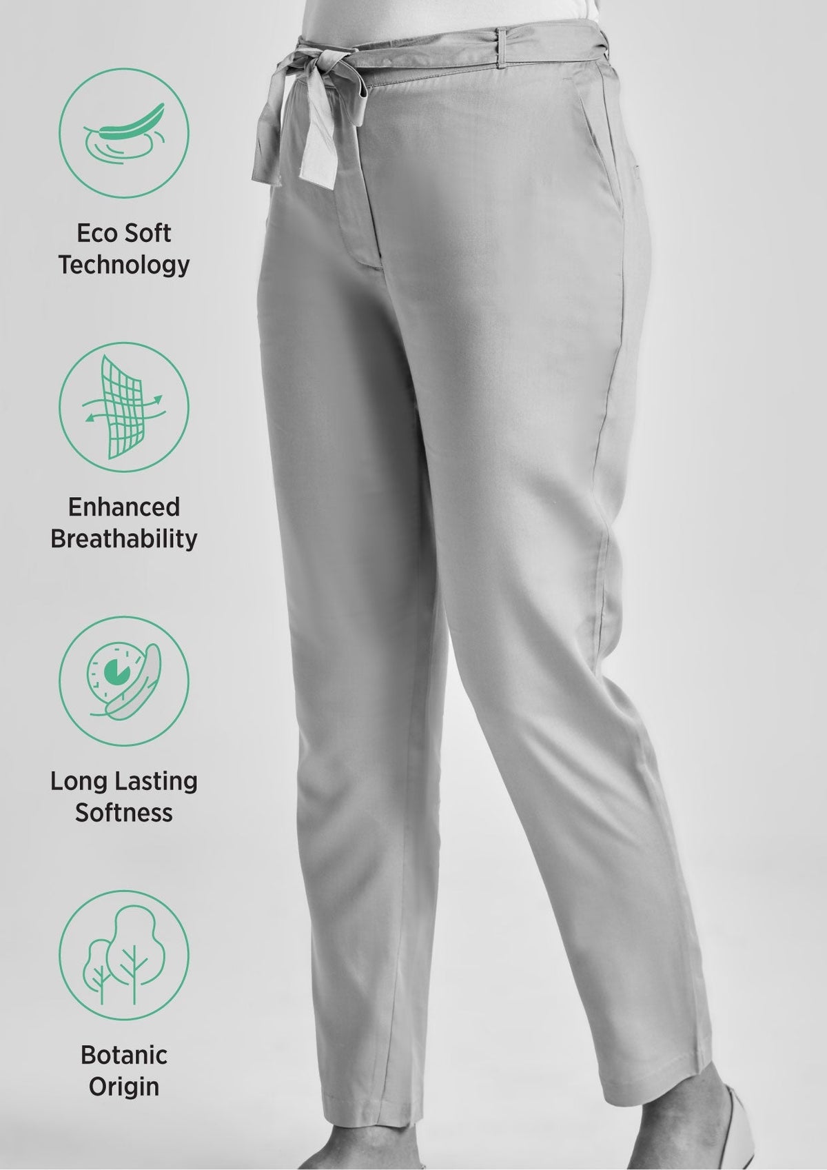 High-Waisted Classic Pants in Tencel™