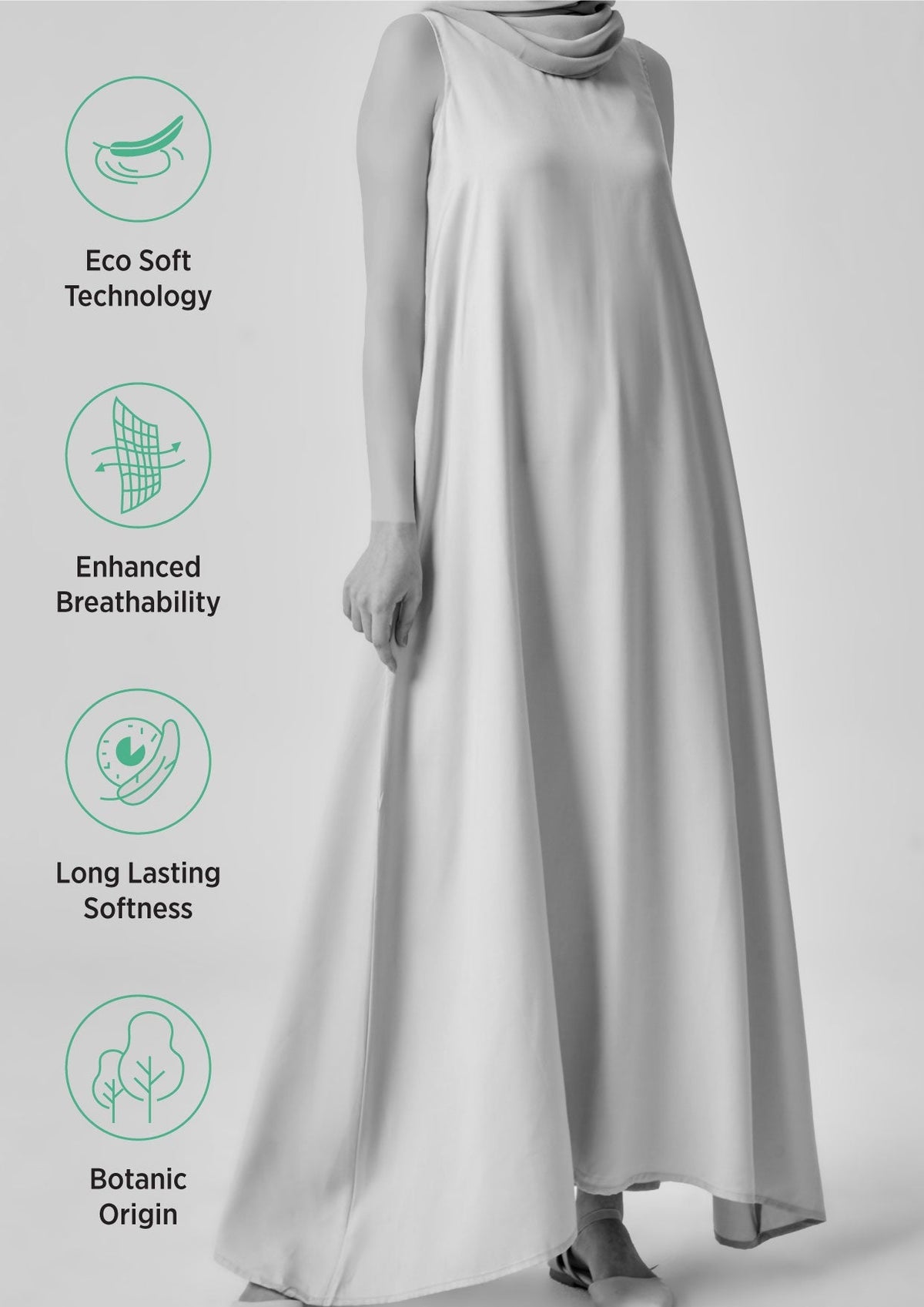 Flowy Sleeveless Maxi Dress in Tencel™