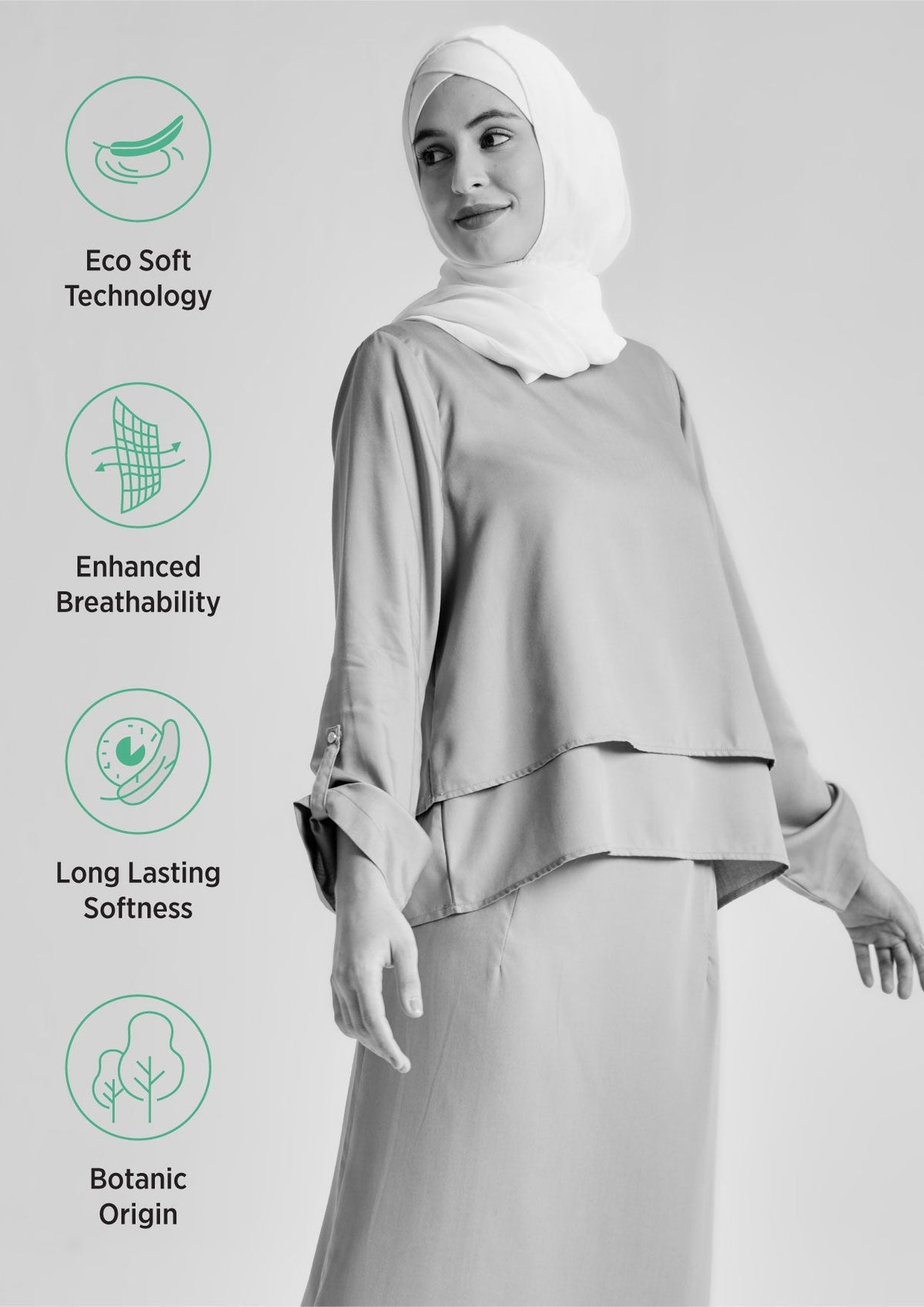 Layered Two-Length Top in Tencel™