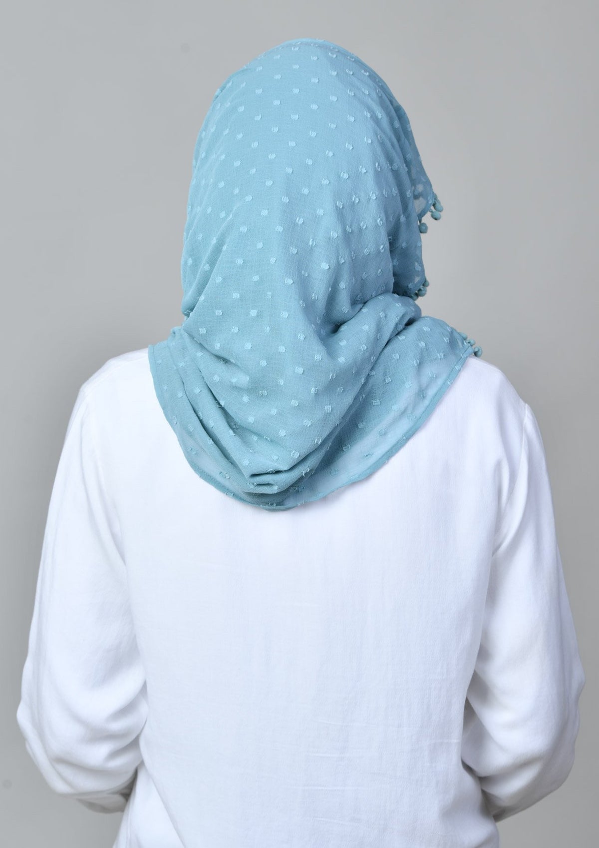 Aqua - Mosaic Butti Chiffon - BOKITTA Hijab