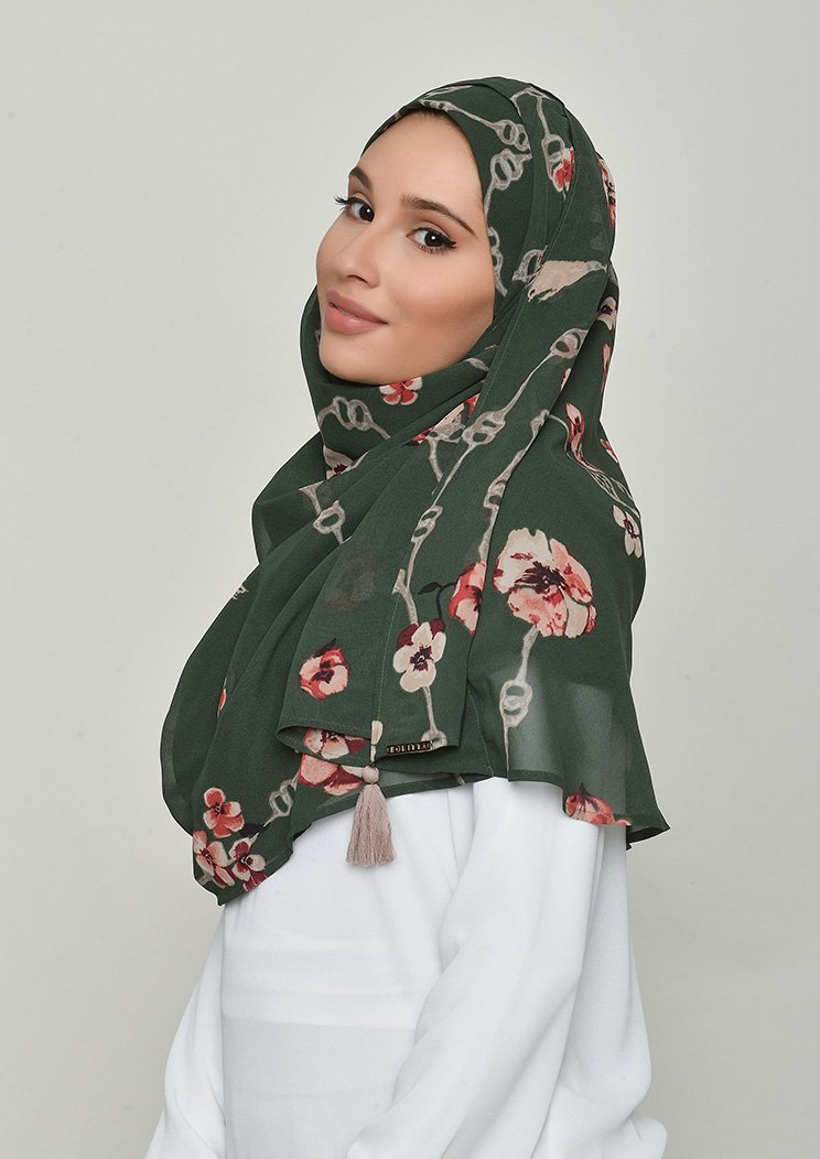 Chains Green - Gorgette - BOKITTA Hijab