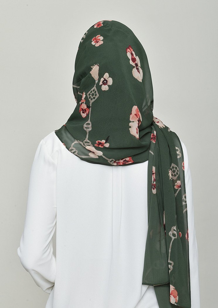 Chains Green - Gorgette - BOKITTA Hijab