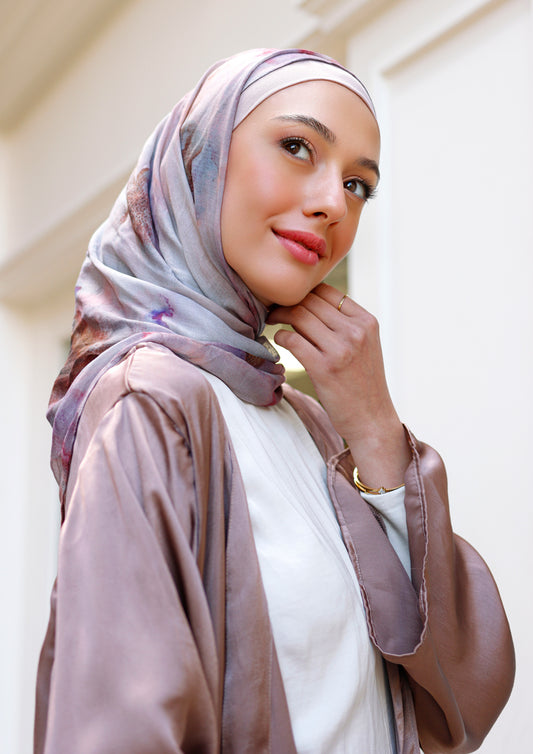 Rose Dusk  - Modal Woven Shawl