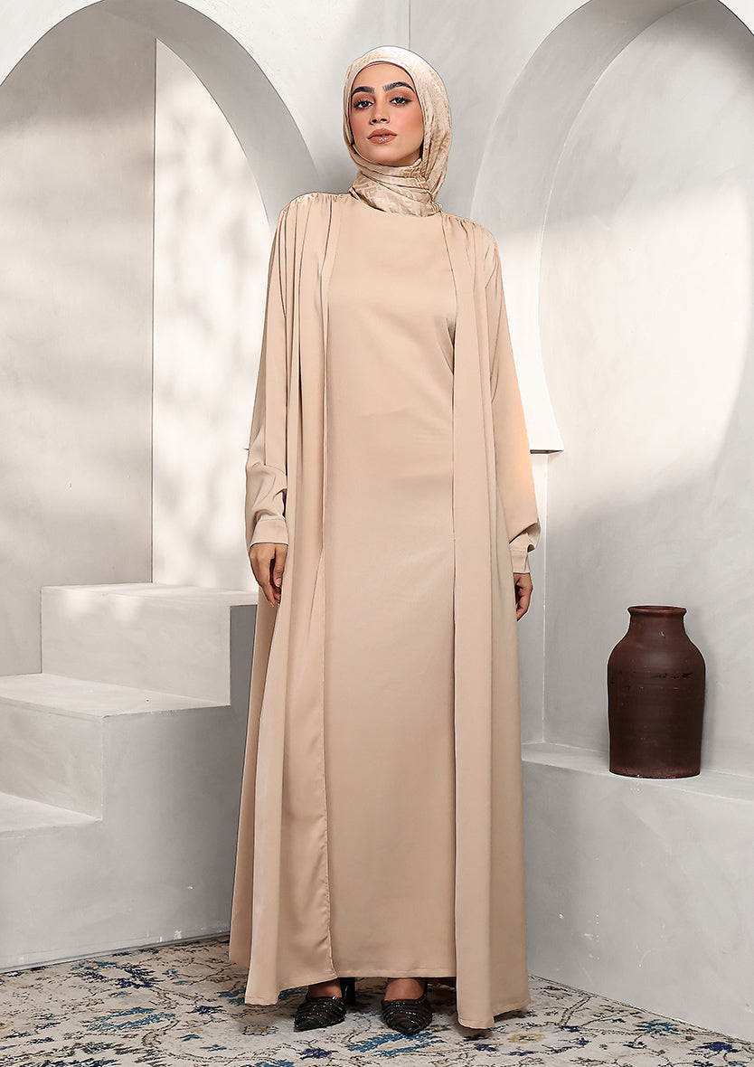 Abaya & Maxi Dress Set - Hazel