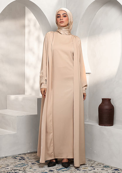 Abaya & Maxi Dress Set - Hazel