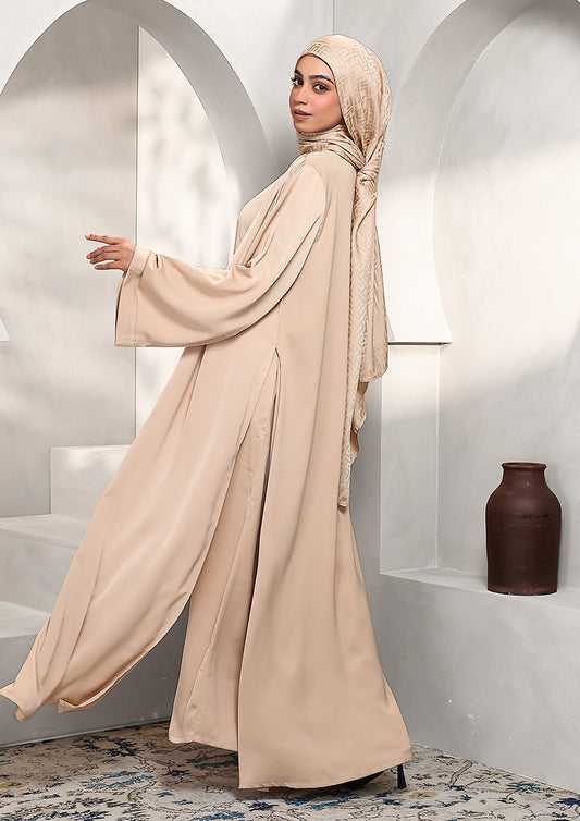 Abaya & Maxi Dress Set - Hazel