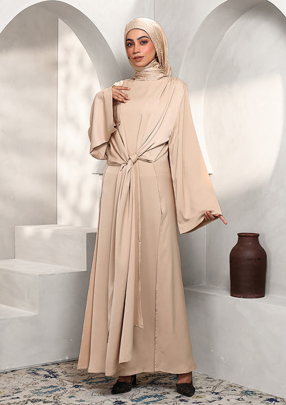 Abaya & Maxi Dress Set - Hazel