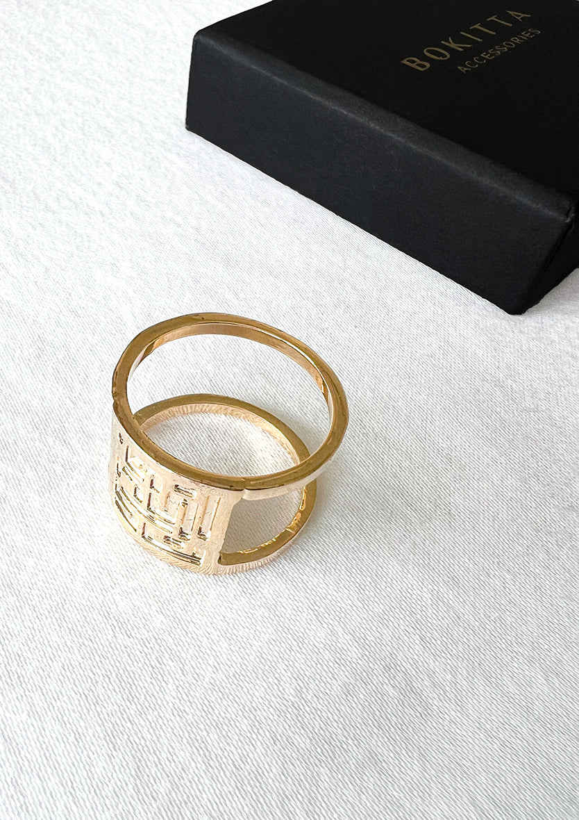 Monogram Dual Ring