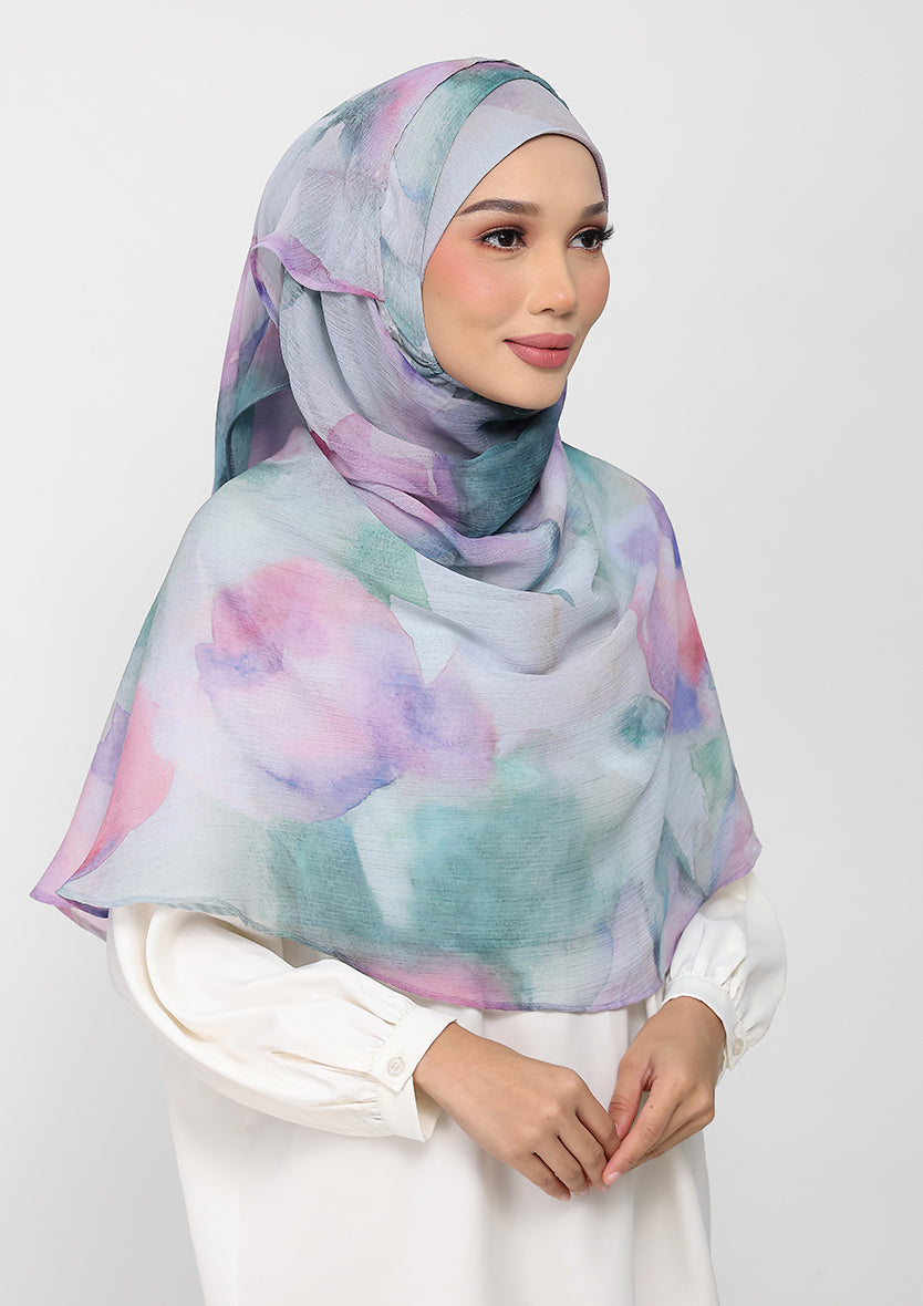 Cloudy Pastel - Instant Hijab With Inner