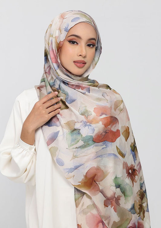 Rawda - Satin Crinkled - Instant HIjab with Inner