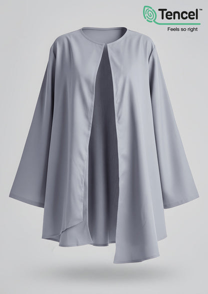 Asymmetric Draped Cardigan in Tencel™
