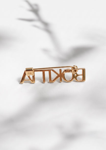 Bokitta Typography Brooch