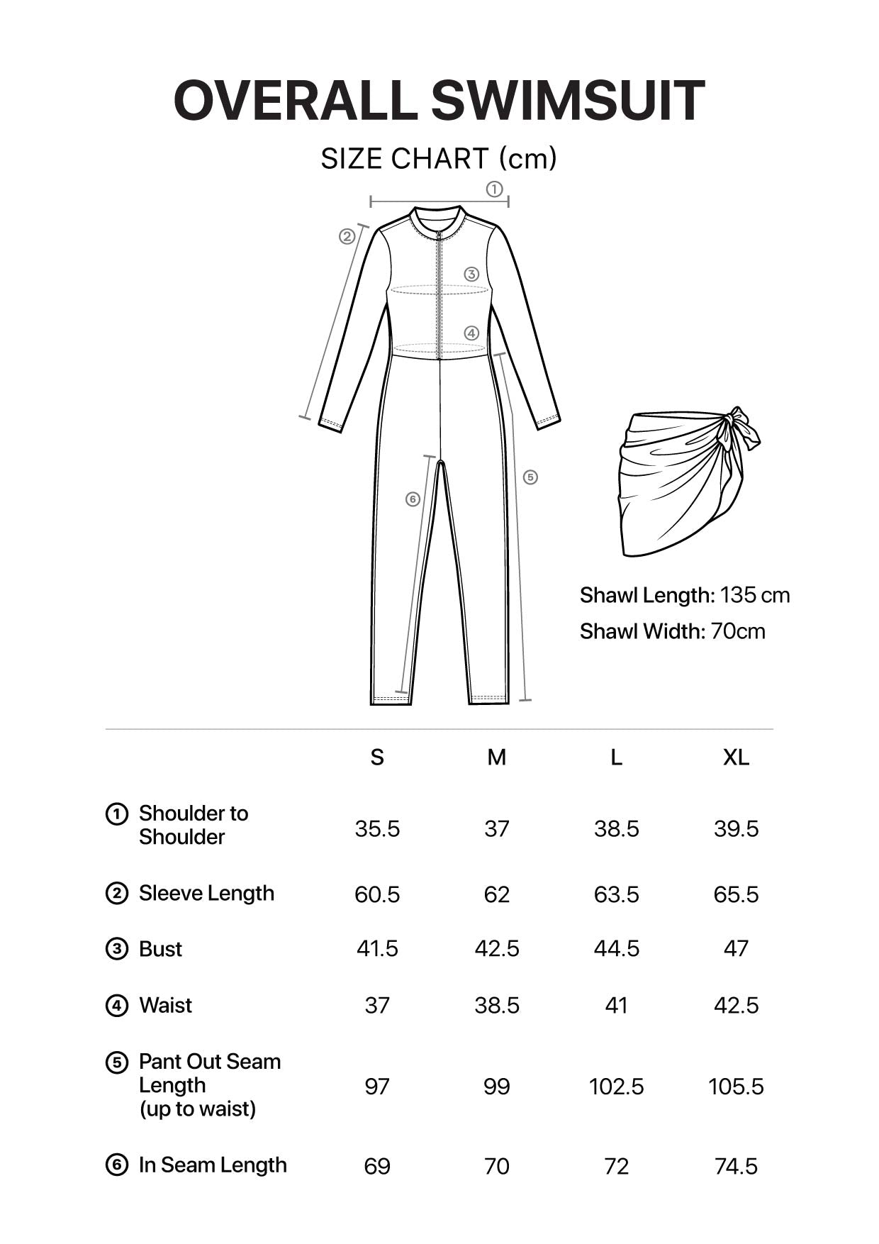 Storm Cloud Overall – 3 Piece Modest Swim Set