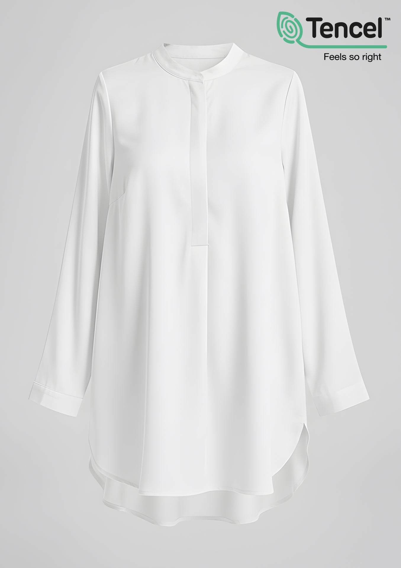 Button Up Tunic-TencelÃ¢â€žÂ¢ - BOKITTA