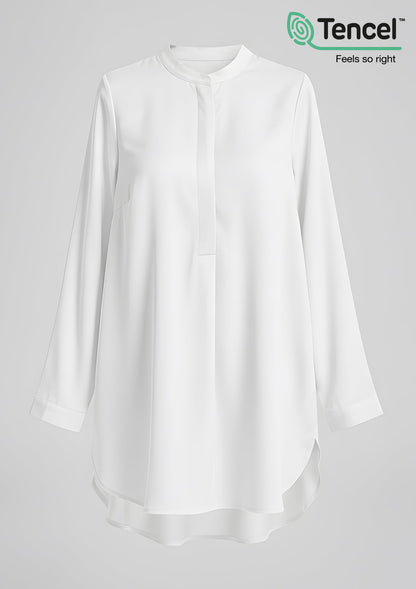 Button Up Tunic-TencelÃ¢â€žÂ¢ - BOKITTA