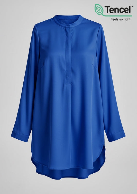 Button Up Tunic-TencelÃ¢â€žÂ¢ - BOKITTA
