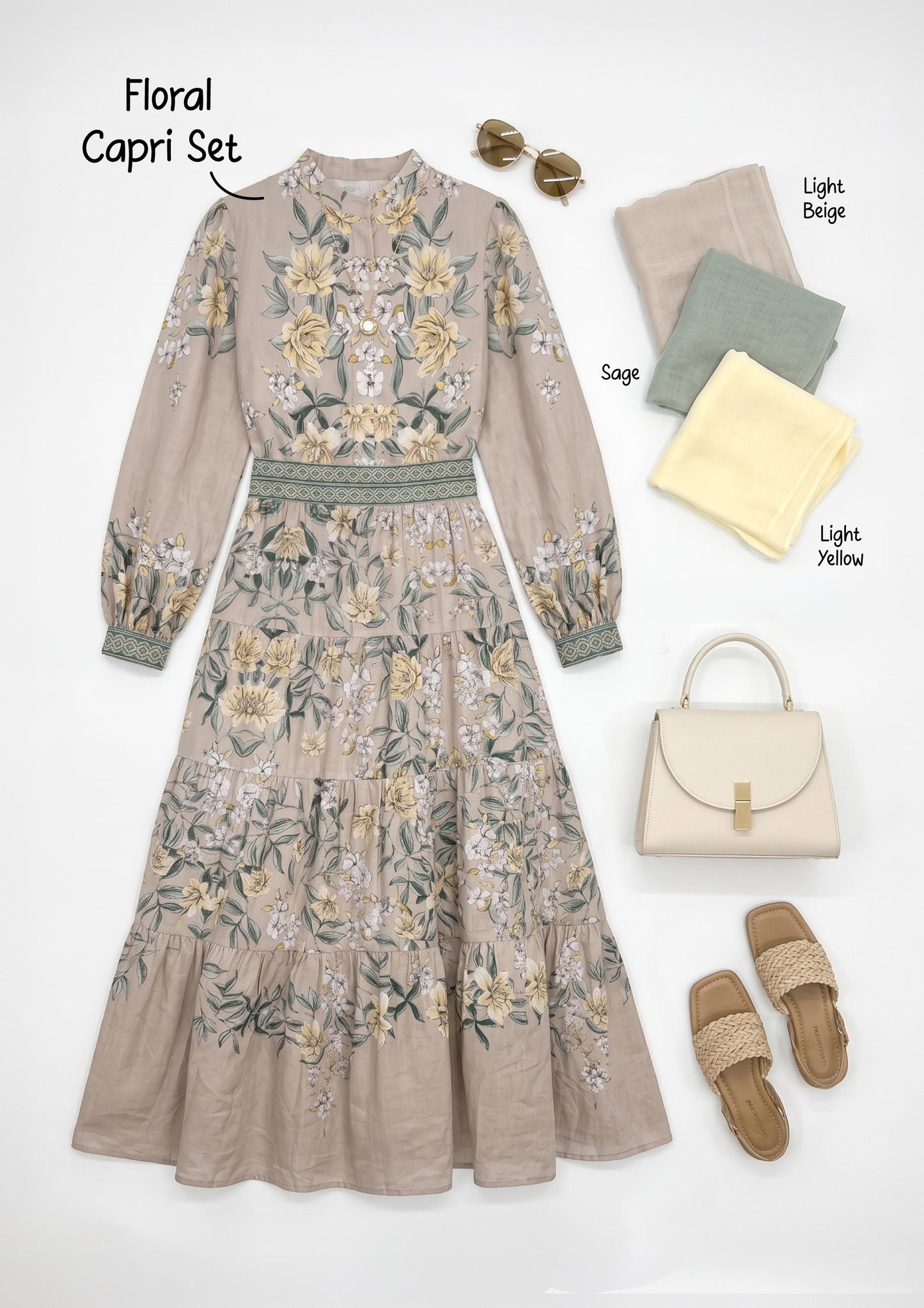 Capri Floral Linen Combo