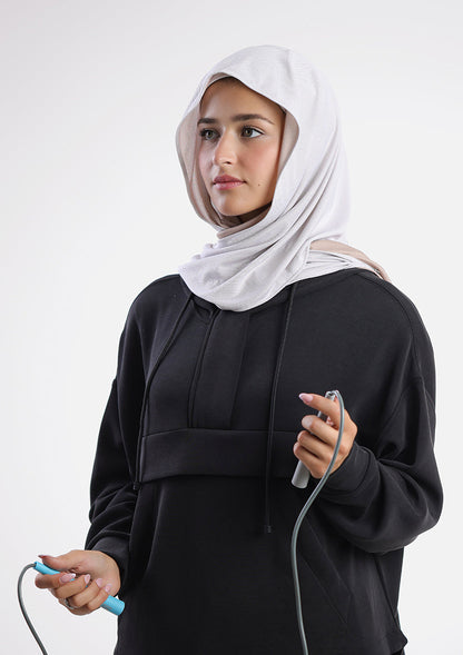 Sports Capshawl Hijab Dual Color - Non reversible