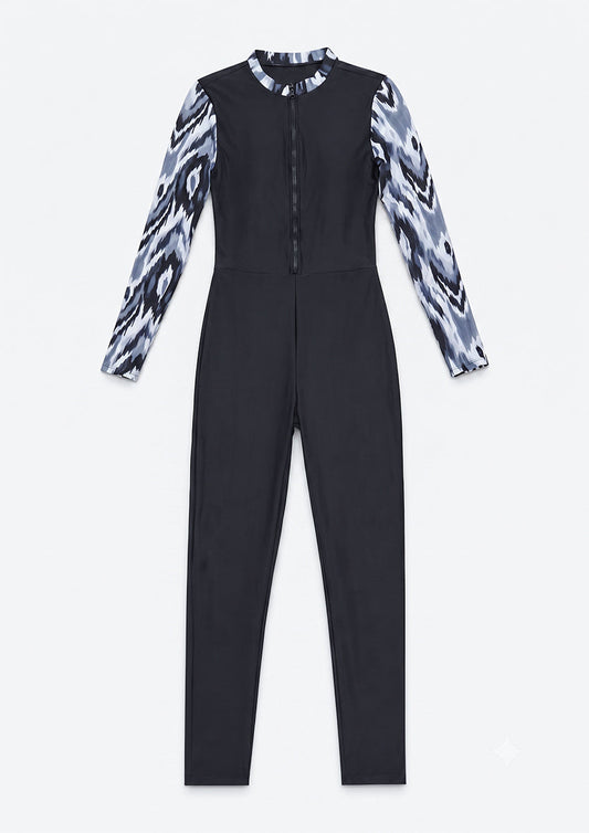 Chevron Overall – 3-Piece Modest Swim Set