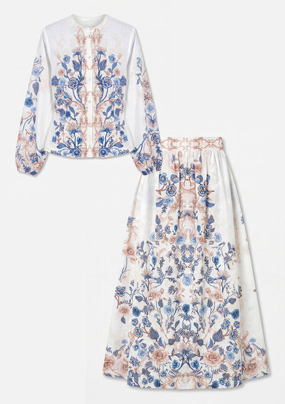 Sicily Blue Linen Combo