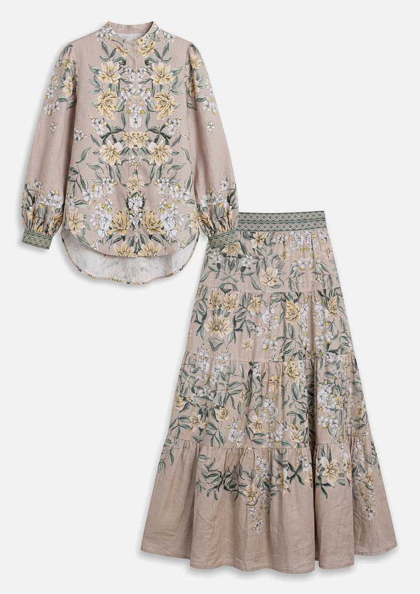Capri Floral Linen Combo