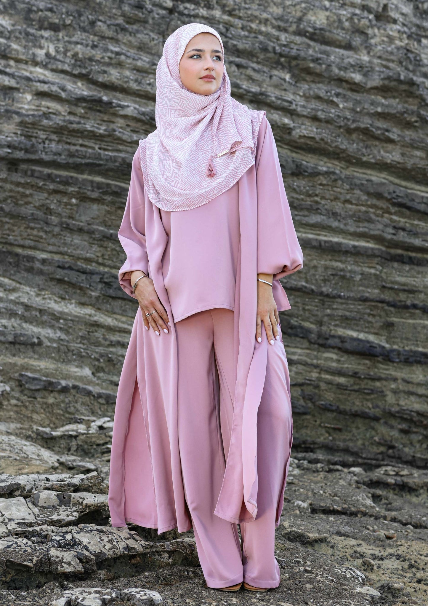 Pink - Haya 3 Piece Co-ord Set
