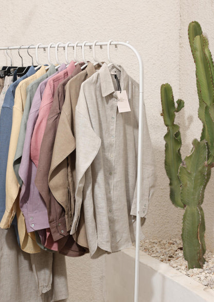 100% Italian Linen Co-ord Set - Butter Yellow