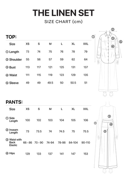 100% Italian Linen Co-ord Set - Natural Beige