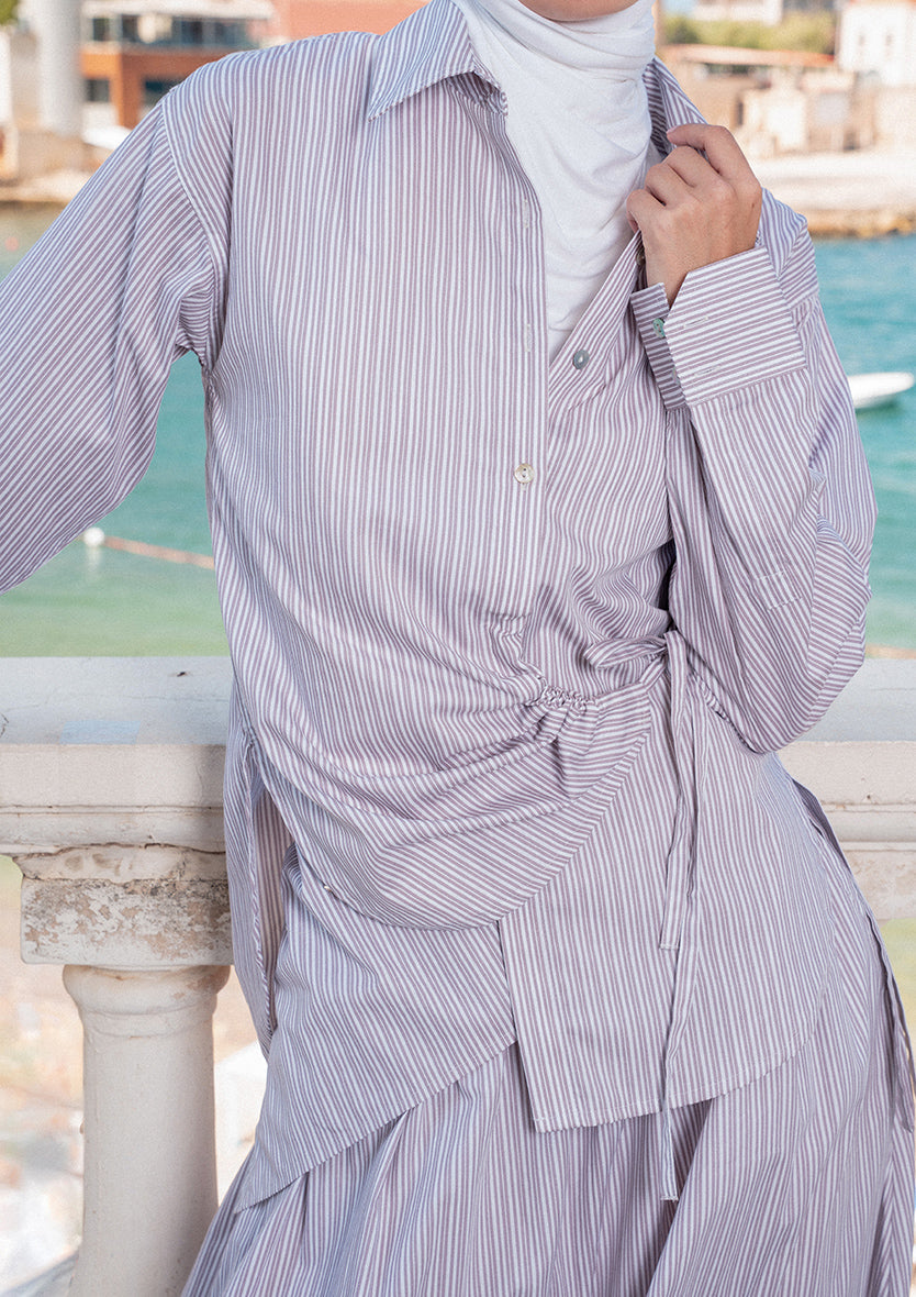 Tuscany Wrap Shirt - Gray