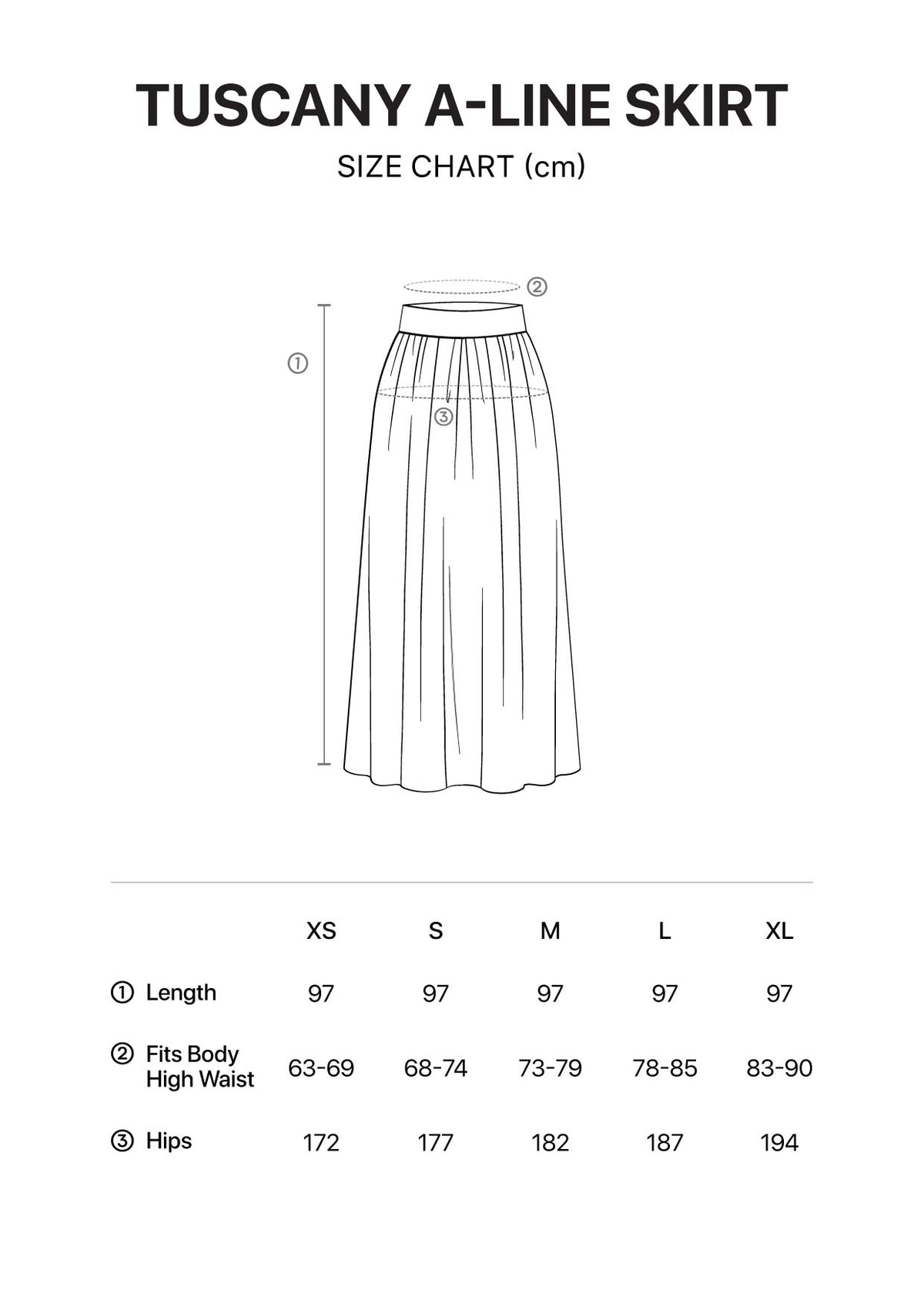 Tuscany Skirt - Blue - 100% cotton