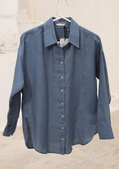 100% Italian Linen Co-ord Set - Blue