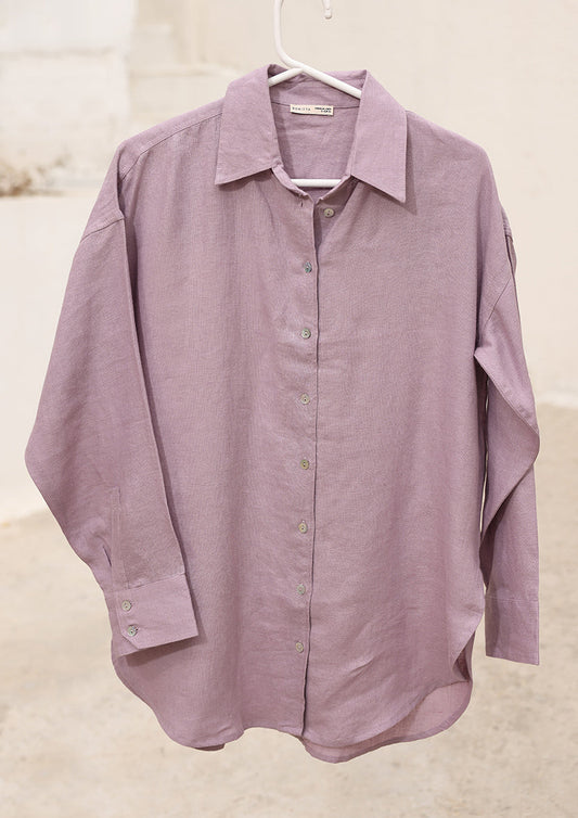 100% Italian Linen Co-ord Set - Lilac