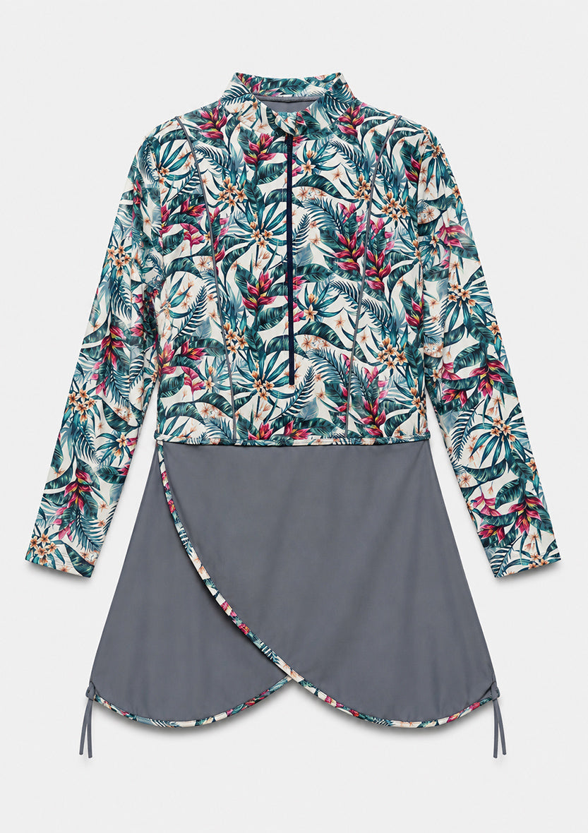 Rainforest Gray – 3 Piece Swim Set