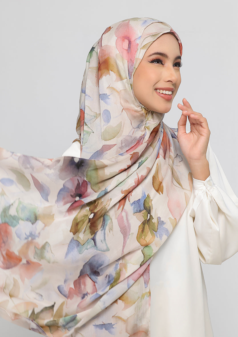 Rawda - Satin Crinkled - Instant HIjab with Inner