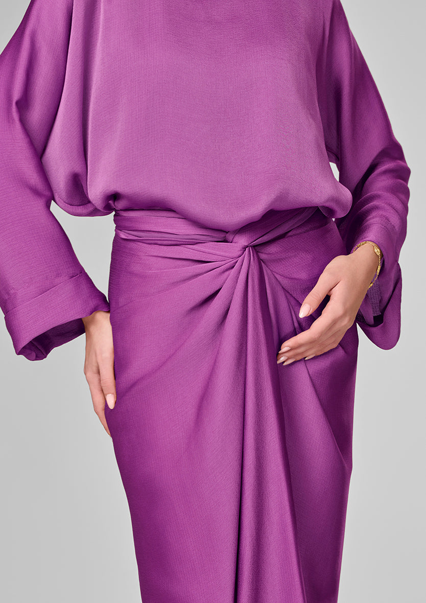 Green Satin - Sarong & Top Set